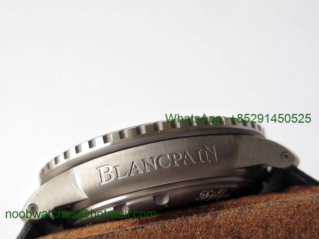 Replica Blancpain Fifty Fathoms Grande Date Blue Titanium HGF Best Edition Blue Dial A23J