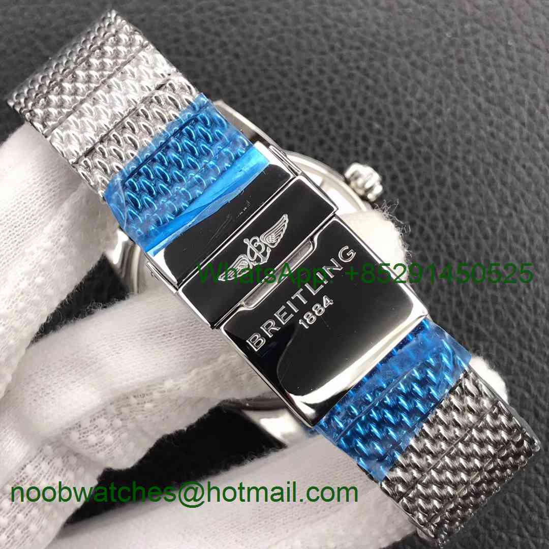 Replica Breitling SuperOcean Heritage ii 42mm GF 1:1 Best Edition Blue Dial Mesh Bracelet A2824 V2