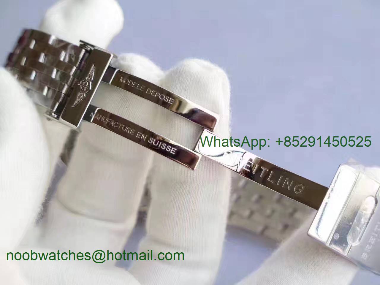 Replica Breitling Navitimer 01 SS JF 1:1 Best Edition Blue Dial on SS Bracelet A7750