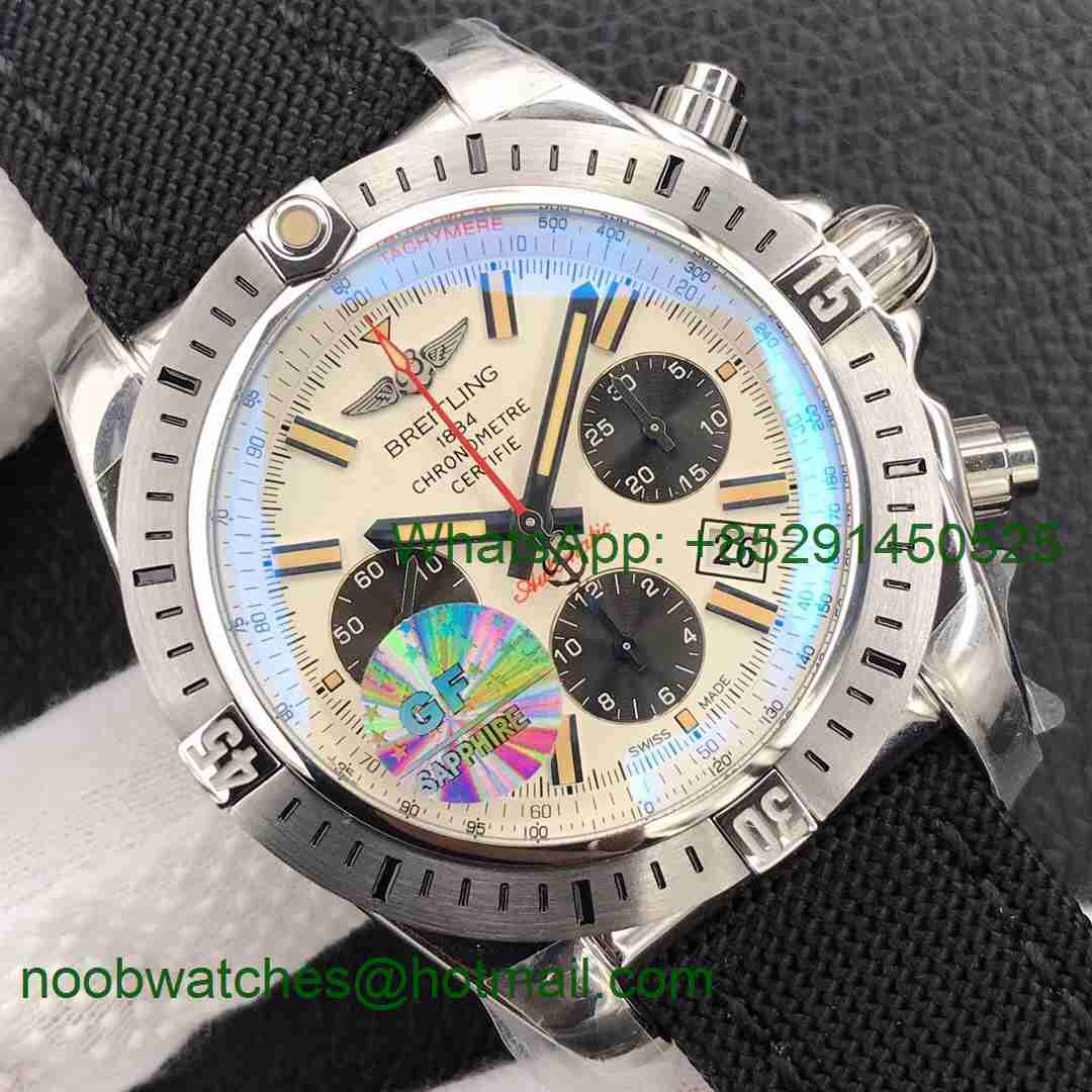 Replica Breitling Chronomat 44 Airborne 30th Anniversary GF 1:1 Best Edition White Dial A7750
