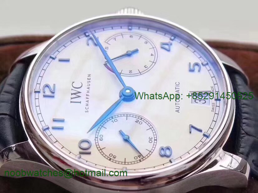 Replica IWC Portuguese Real Power Reserve IW500705 ZF 1:1 Best Edition White Dial Blue Markers A52010 V4