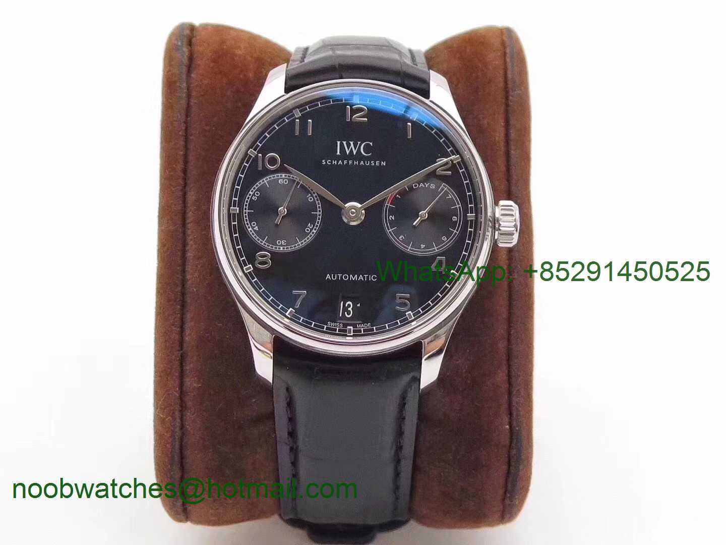 Replica IWC Portuguese Real Power Reserve IW500703 ZF 1:1 Best Edition Black Dial A52010 V4