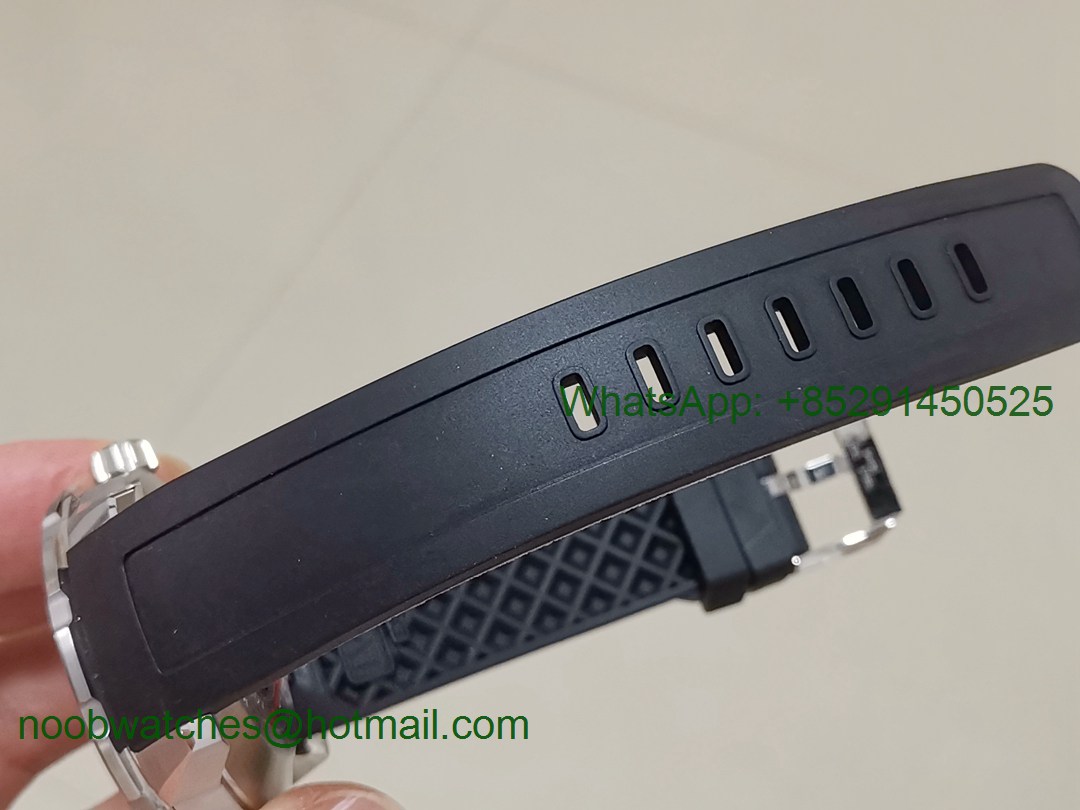 Replica IWC Aquatimer IW356802 ZZF 1:1 Best Edition Black Dial on Black Rubber Strap MIYOTA9015