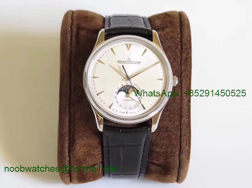 Replica Jaeger Lecoultre JLC Master Ultra Thin Moonphase 1368420 SS ZF 1:1 Best Edition Silver Dial A925