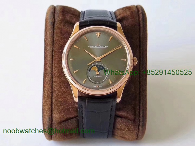 Replica Jaeger Lecoultre JLC Master Ultra Thin Moonphase 1362520 Rose GOLD ZF 1:1 Best Edition Gray Dial A925