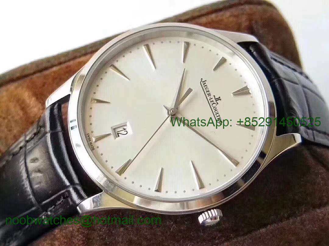 Replica Jaeger Lecoultre JLC Master Ultra Thin Date 1282510 ZF 1:1 Best Edition White Dial A899/1