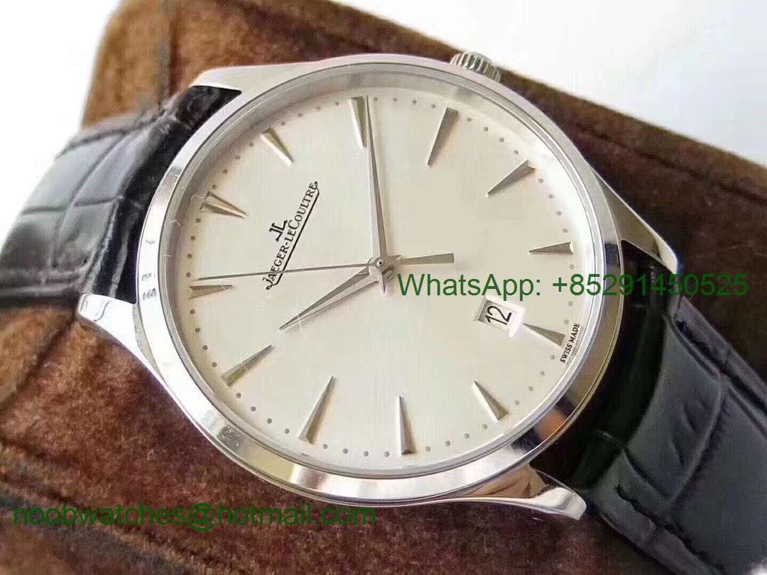 Replica Jaeger Lecoultre JLC Master Ultra Thin Date 1282510 ZF 1:1 Best Edition White Dial A899/1