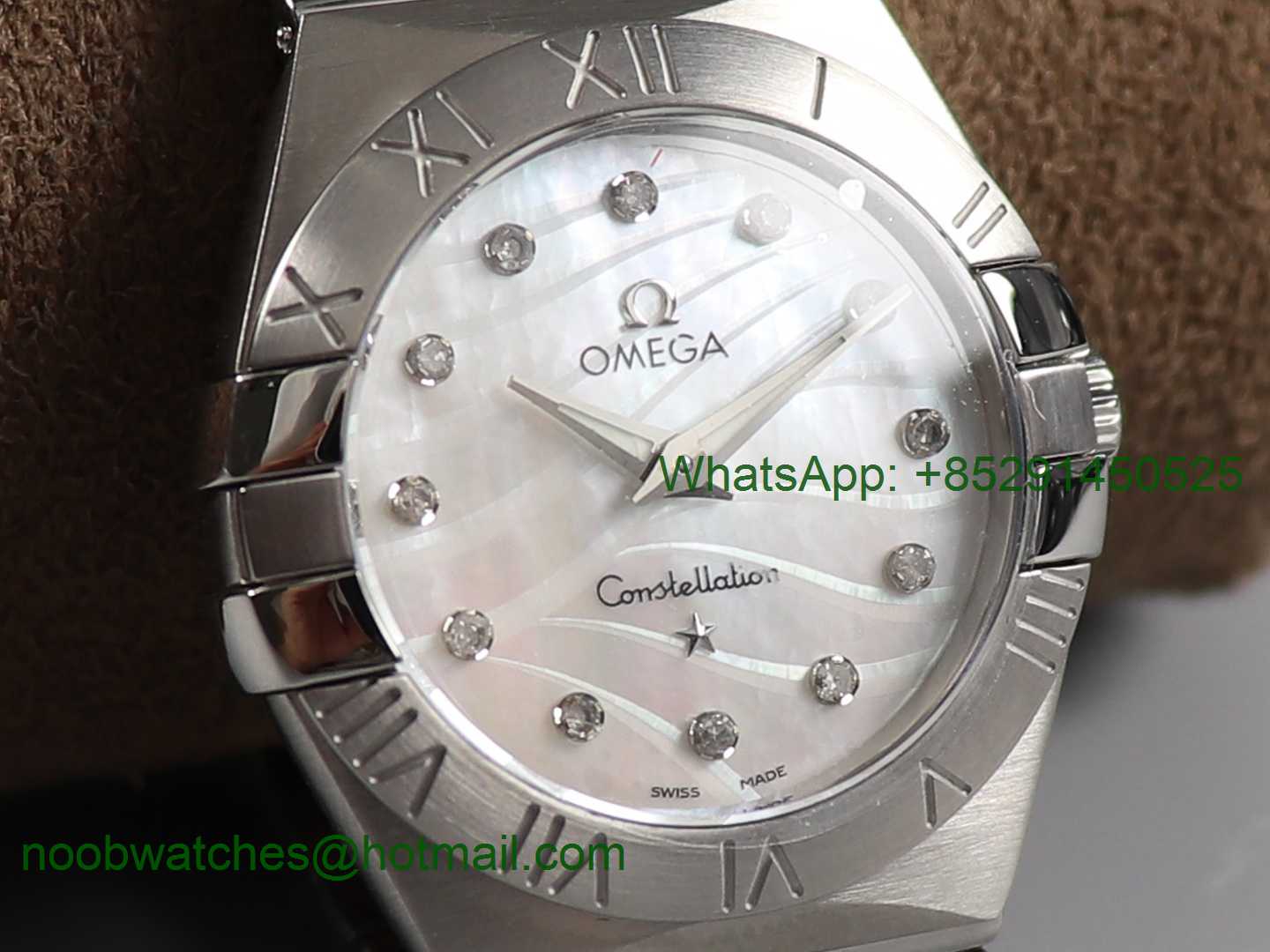 Replica OMEGA Constellation Ladies 27mm SS ETA Quartz 8848F 1:1 Best Edition