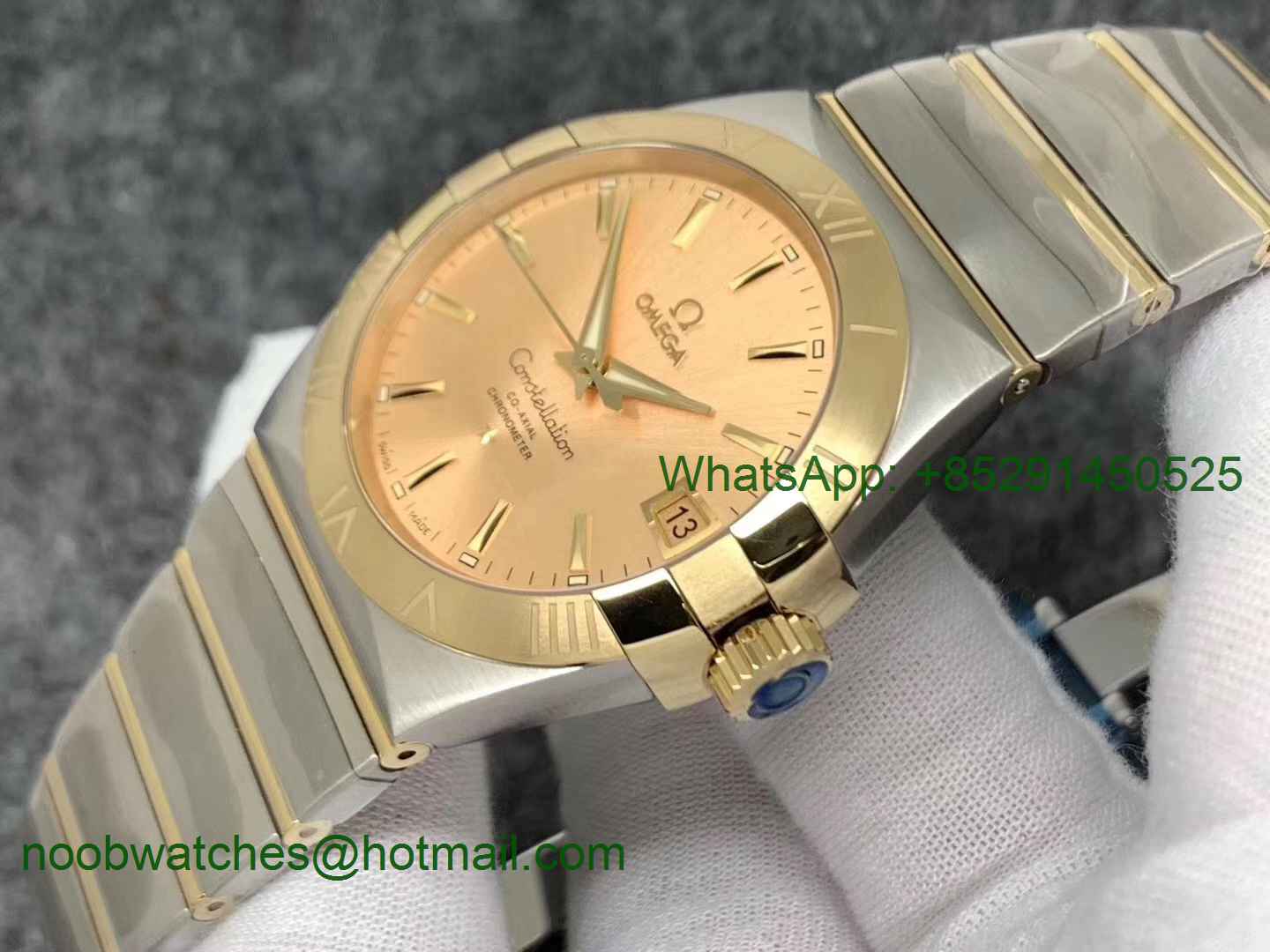 Replica OMEGA Constellation 38mm SS/Yellow Gold VSF 1:1 Best Edition A8500 Super Clone