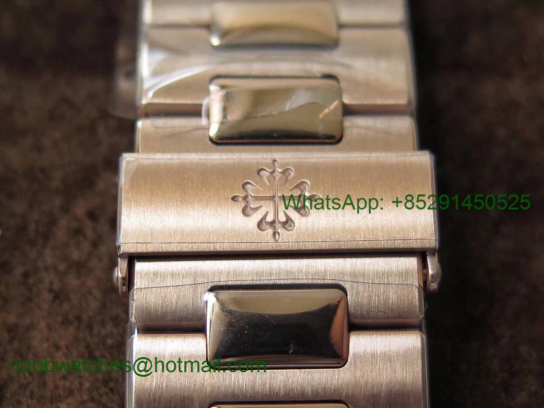 Replica Patek Philippe Nautilus 5711/1R PPF 1:1 Best Edition Brown Textured Dial on RG Bracelet 324CS V3 (Free box) 