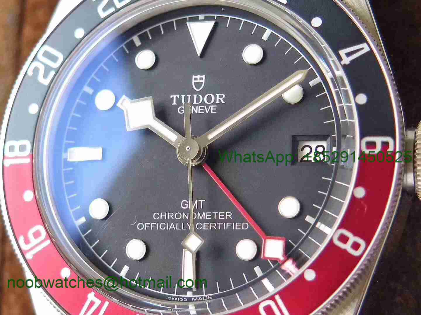 Replica Tudor Black Bay GMT Pepsi Blue/Red Bezel ZF 1:1 Best Edition on SS Bracelet A2836