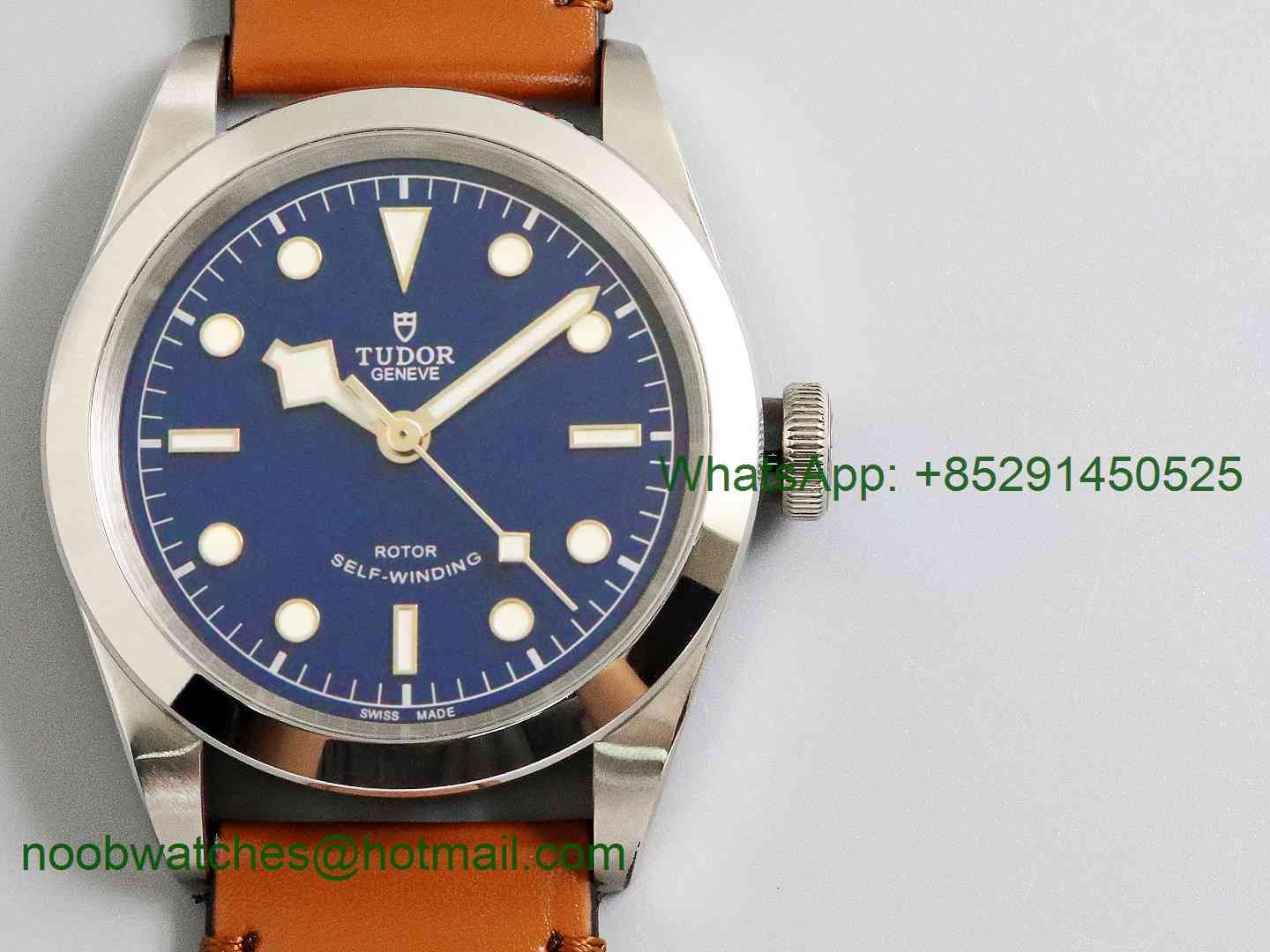 Replica Tudor Black Bay 41mm LF 1:1 Best Edition Blue Dial on Brown Leather Strap A2824