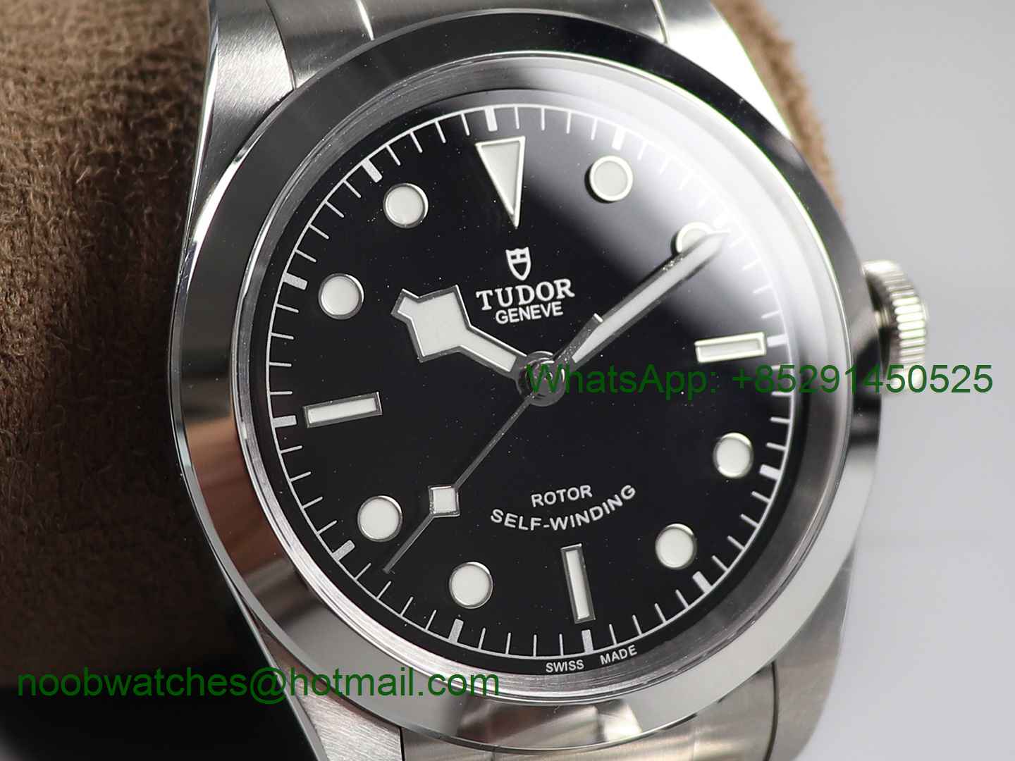 Replica Tudor Black Bay 41mm LF 1:1 Best Edition Black Dial on SS Bracelet A2824
