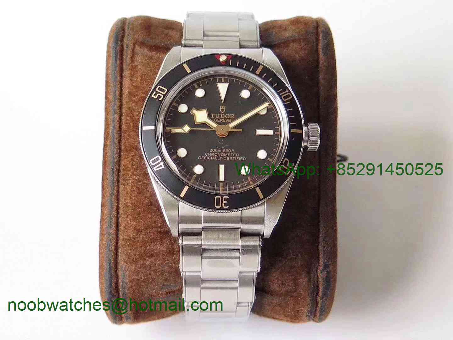 Replica Tudor Black Bay Fifty Eight 58th 39mm SS ZF 1:1 Best Edition Black Dial on SS Bracelet A2824