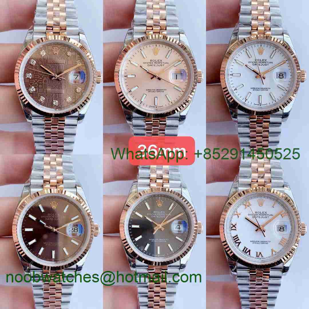 Replica Rolex DateJust 36 SS 126234 EWF 1:1 Best Edition A3235