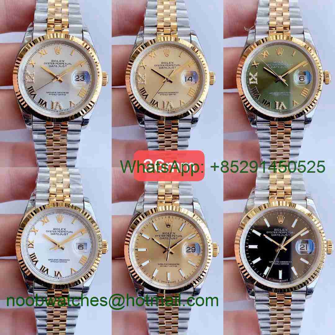 Replica Rolex DateJust 36 SS 126234 EWF 1:1 Best Edition A3235