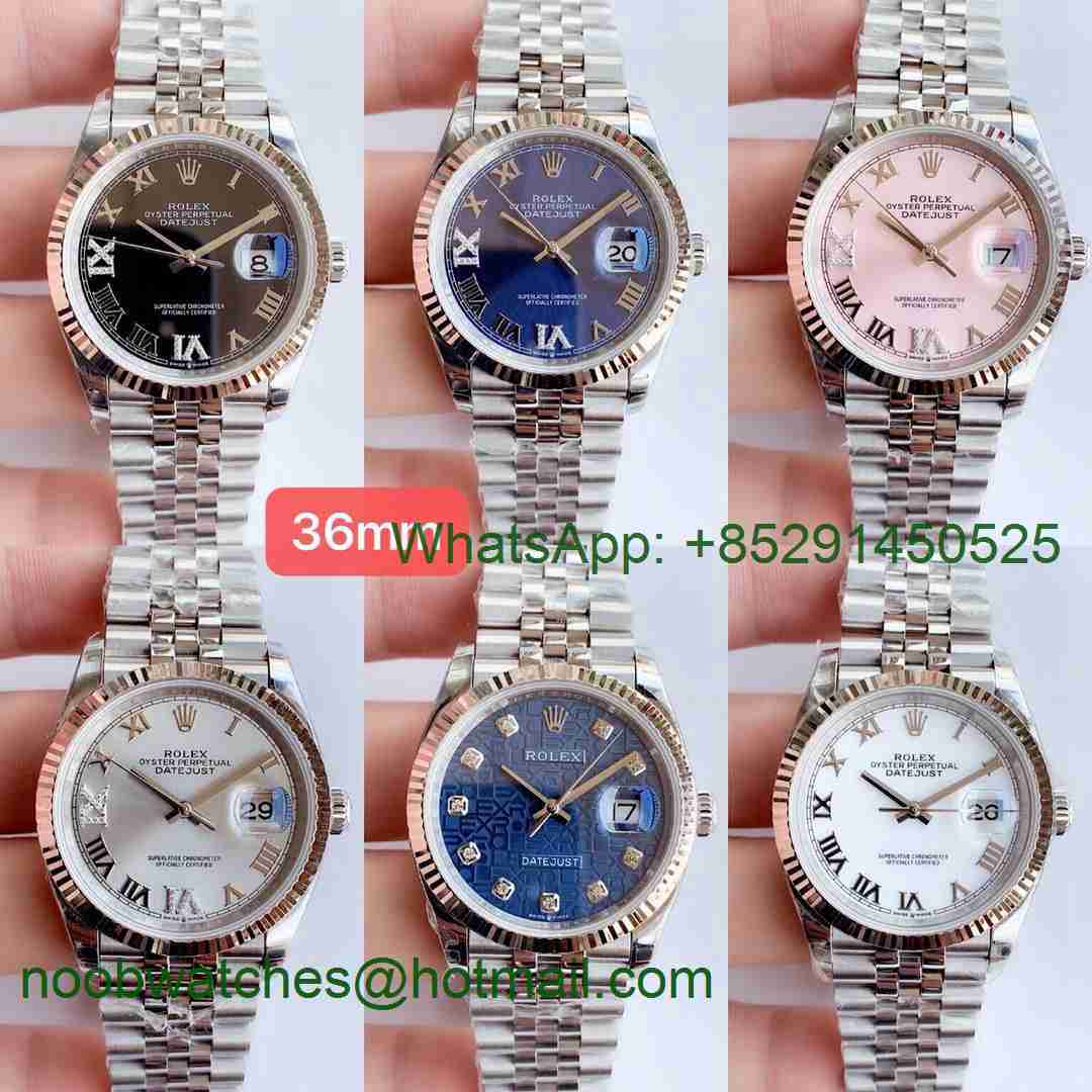 Replica Rolex DateJust 36 SS 126234 EWF 1:1 Best Edition A3235