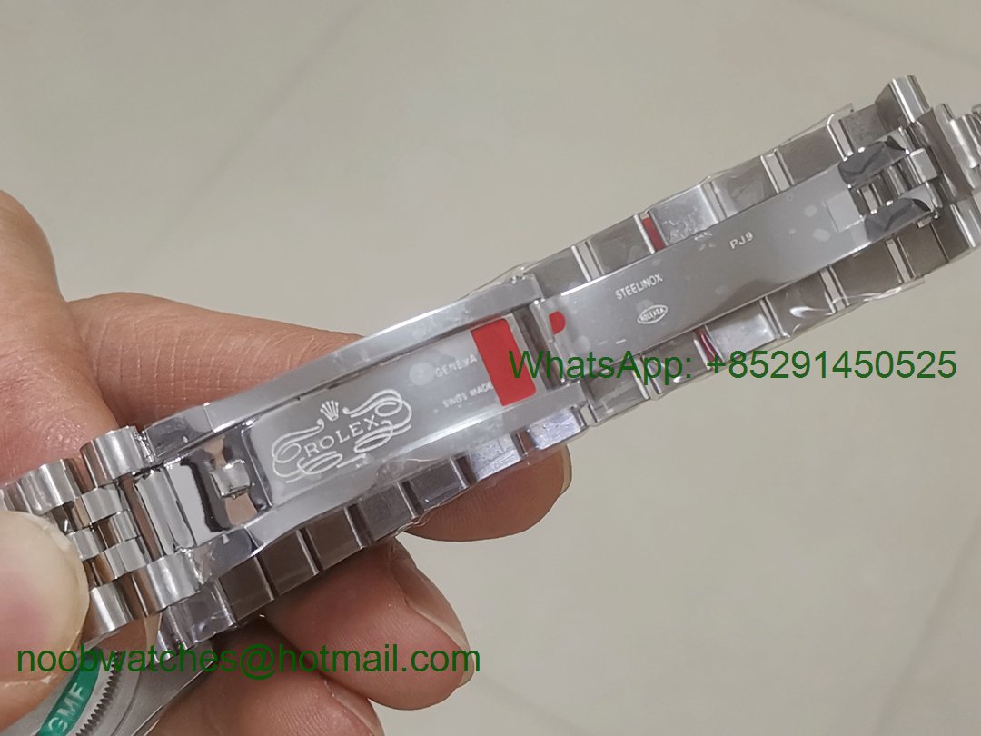 Replica Rolex DateJust 36mm 126234 GMF 1:1 Best Edition 904L Steel Silver Dial Diamonds Markers Jubilee Bracelet A2824