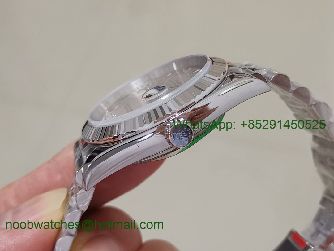 Replica Rolex DateJust 36mm 126234 GMF 1:1 Best Edition 904L Steel Gray Dial Roman Markers on Jubilee Bracelet A2824