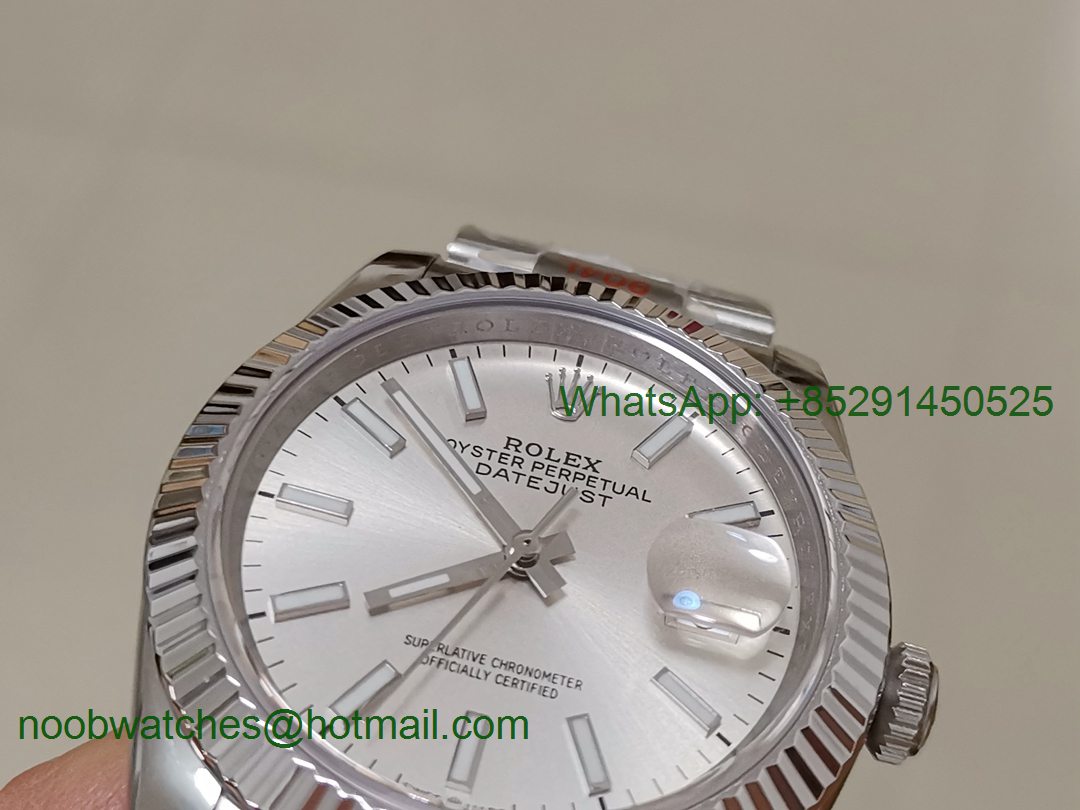Replica Rolex DateJust 36mm 126234 GMF 1:1 Best Edition 904L Steel Gray Dial Stick Markers Oyster Bracelet A2824