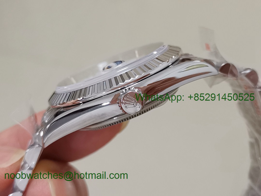 Replica Rolex DateJust 36mm 126234 GMF 1:1 Best Edition 904L Steel White Dial Stick Markers Julibee Bracelet A2824