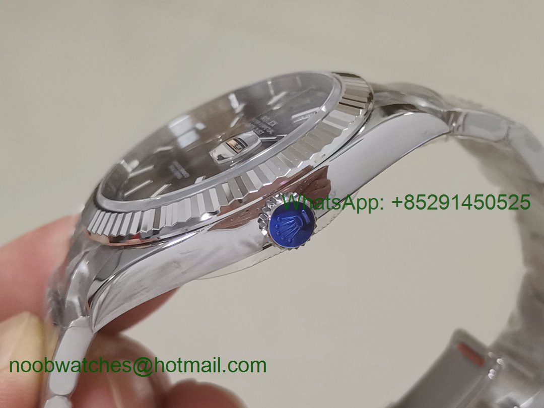 Replica Rolex DateJust 41mm 126334 ARF 1:1 Best Edition 904L Steel Gray Dial Oyster Bracelet A2824