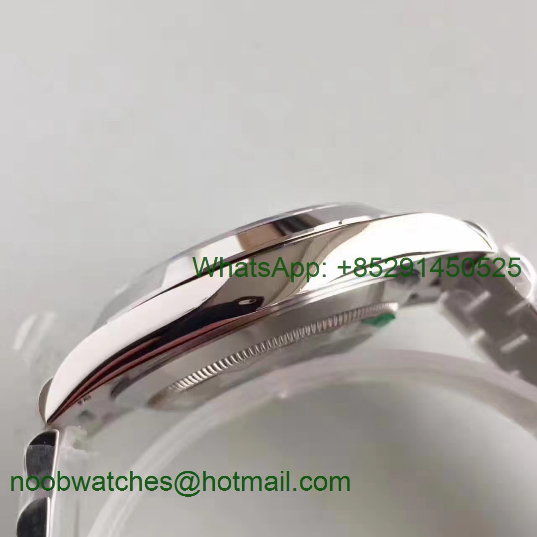 Replica Rolex DayDate 40 228206 Noob 1:1 Best Edition Quadrant Textured Ice Blue Dial President Bracelet A3255