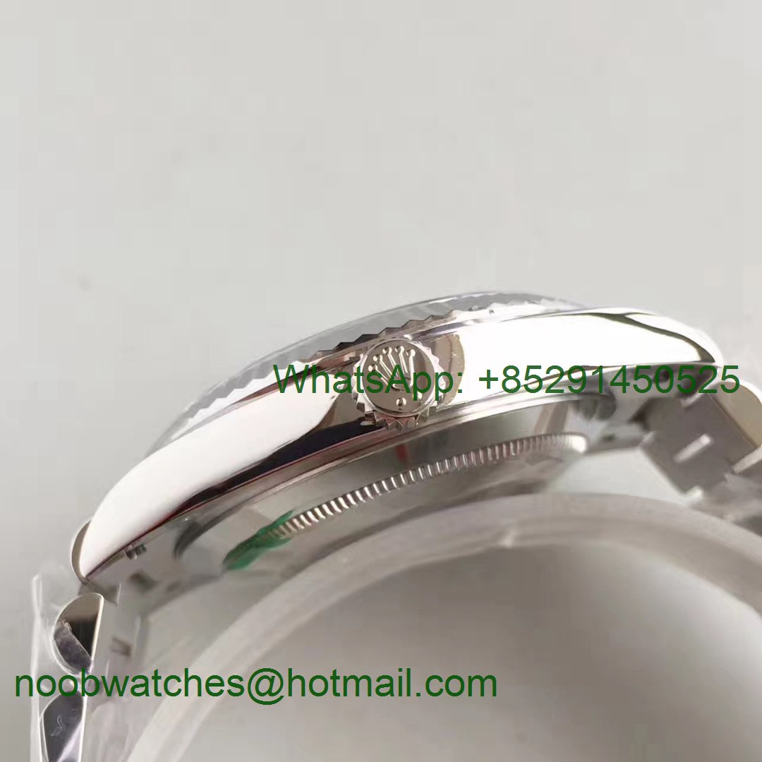 Replica Rolex Day-Date 40 228239 Noob 1:1 Best Edition Quadrant Textured Silver Dial President Bracelet A3255