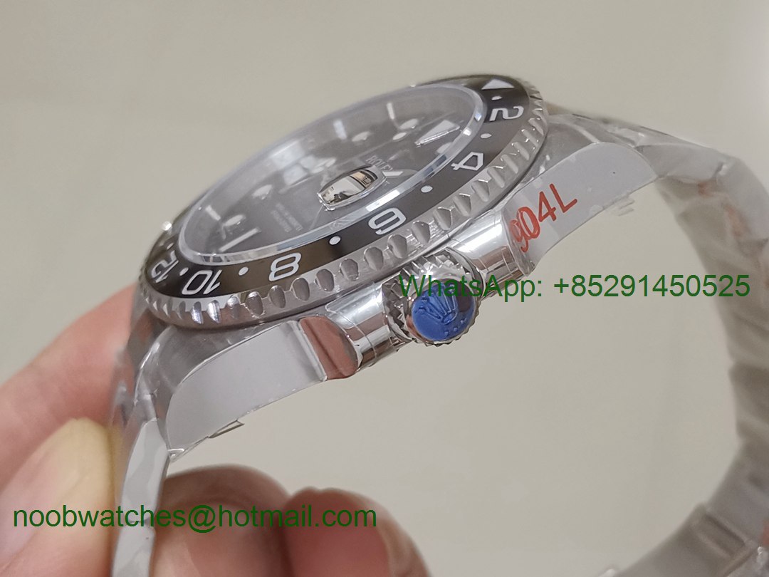Replica Rolex GMT-Master II 116710 LN Black Ceramic 904L Steel GMF Best Edition 904L Steel A2836