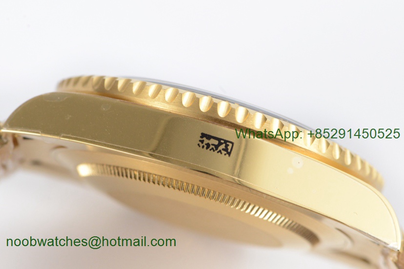 Replica Rolex GMT-Master II 116718 LN Black Ceramic Yellow Gold EWF Best Edition Green Dial A2836