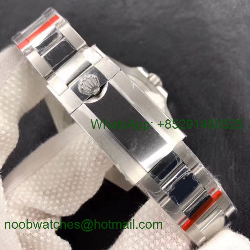 Replica Rolex GMT-Master II 116710 BLNR Black/Blue Ceramic 904L Steel 1:1 Noob Best A3186 V10 Correct Hand Stack