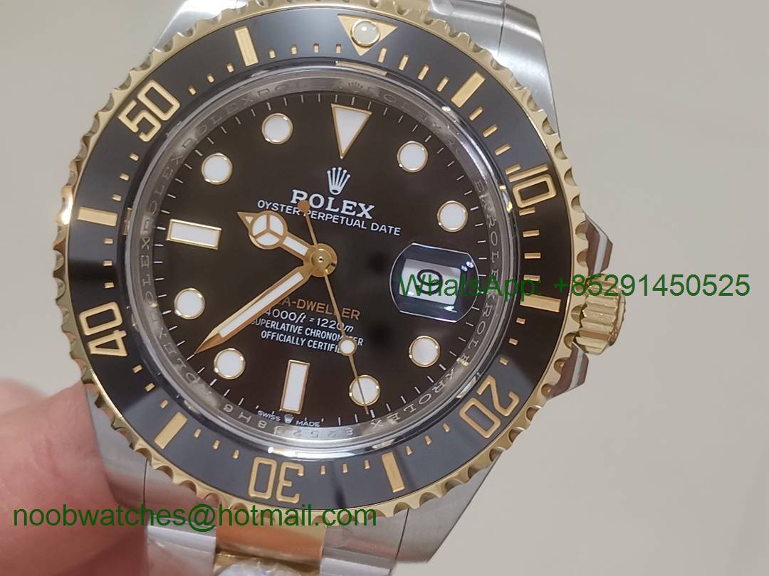 Replica Rolex Sea-Dweller Two Tone SS/Yellow Gold 126603 ARF 1:1 Best Edition 904L A2824