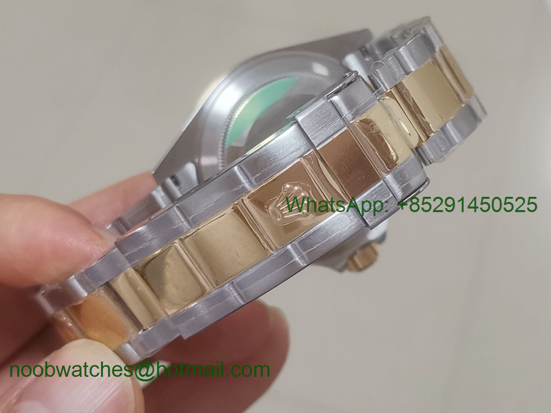 Replica Rolex Submariner 16613 2tone Steel Yellow Gold BP Factory Serti Dial Asian 2813