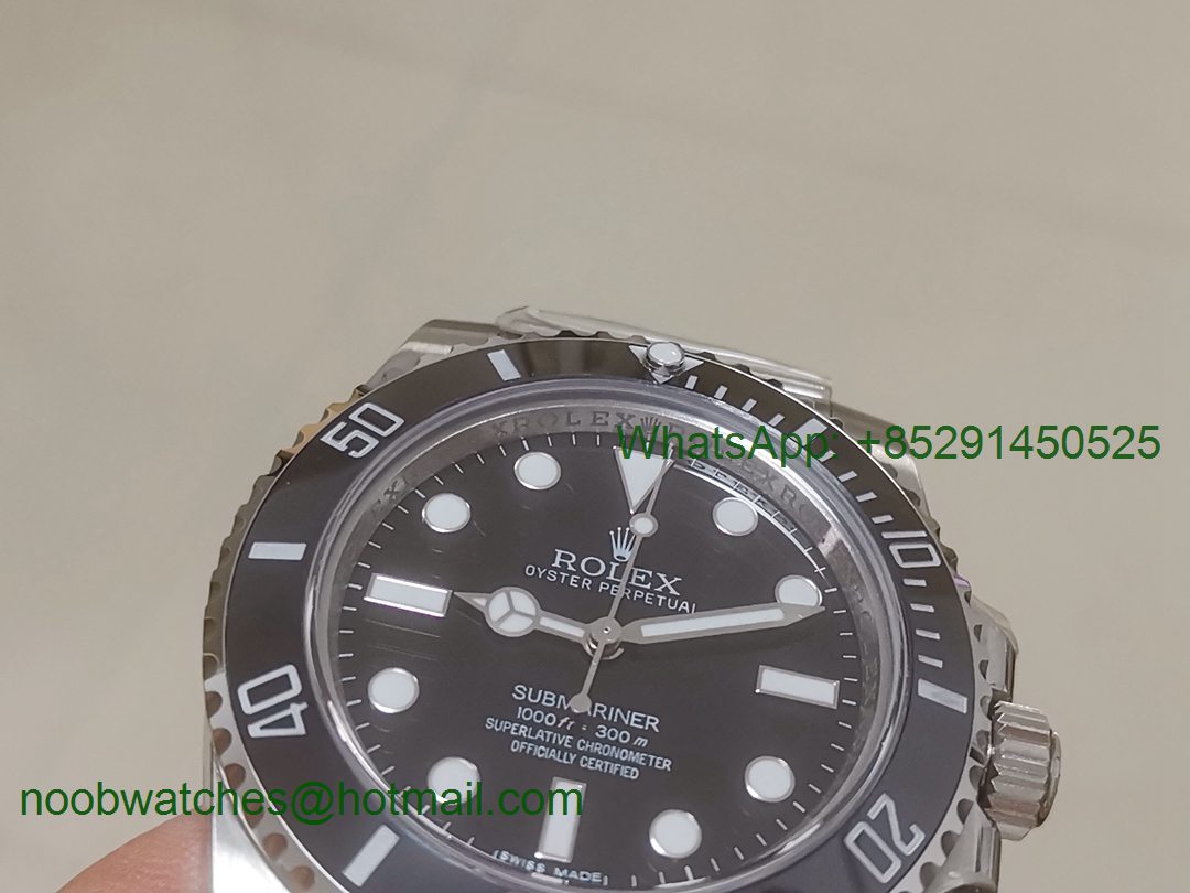 Replica Rolex Submariner No Date 114060 Black Dial BP Factory A2836