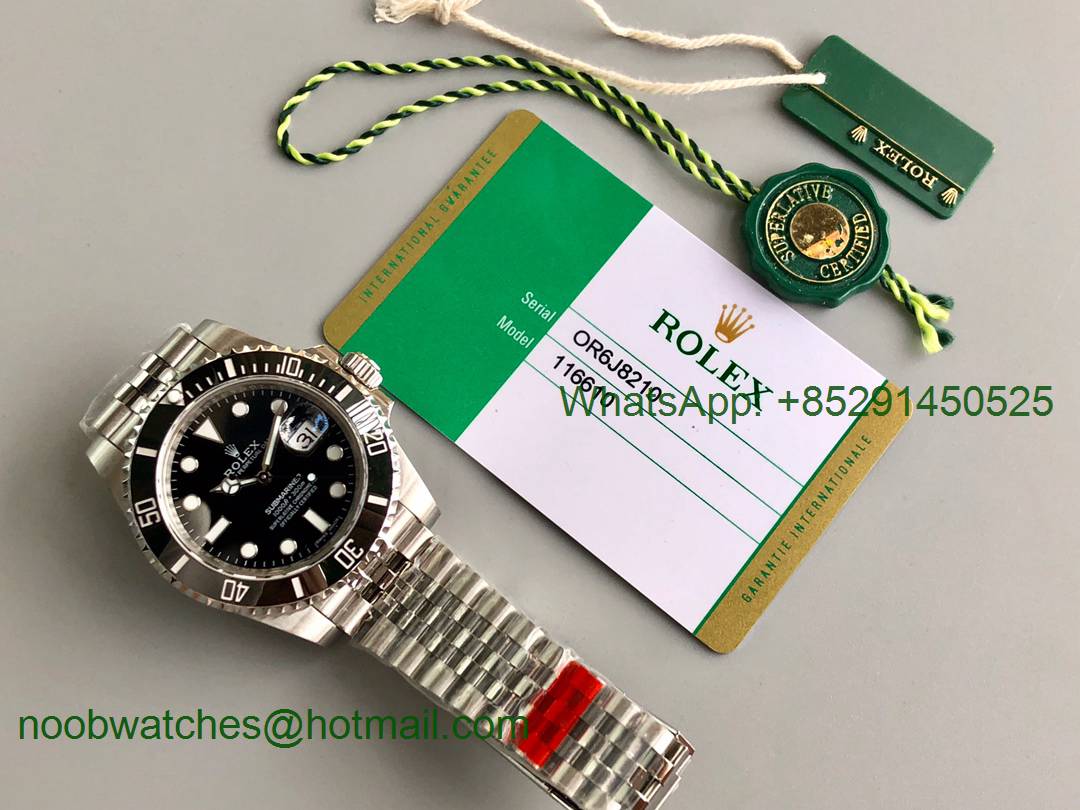 Replica Rolex Submariner 116610 LN Black Ceramic V9F 904L 1:1 Best Edition Jubilee Bracelet SA3135