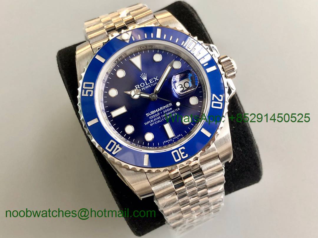 Replica Rolex Submariner 116610 LB Blue Ceramic V9F 904L 1:1 Best Edition Jubilee Bracelet SA3135
