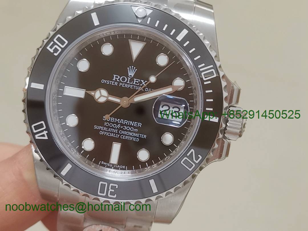 Replica Rolex Submariner 116610 LN Black Ceramic ARF 1:1 Best Edition 904L A2824 V3