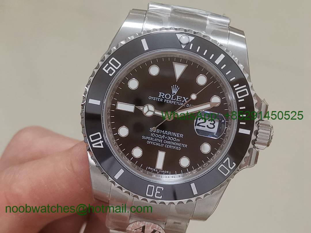 Replica Rolex Submariner 116610 LN Black Ceramic ARF 1:1 Best Edition 904L A2824 V3