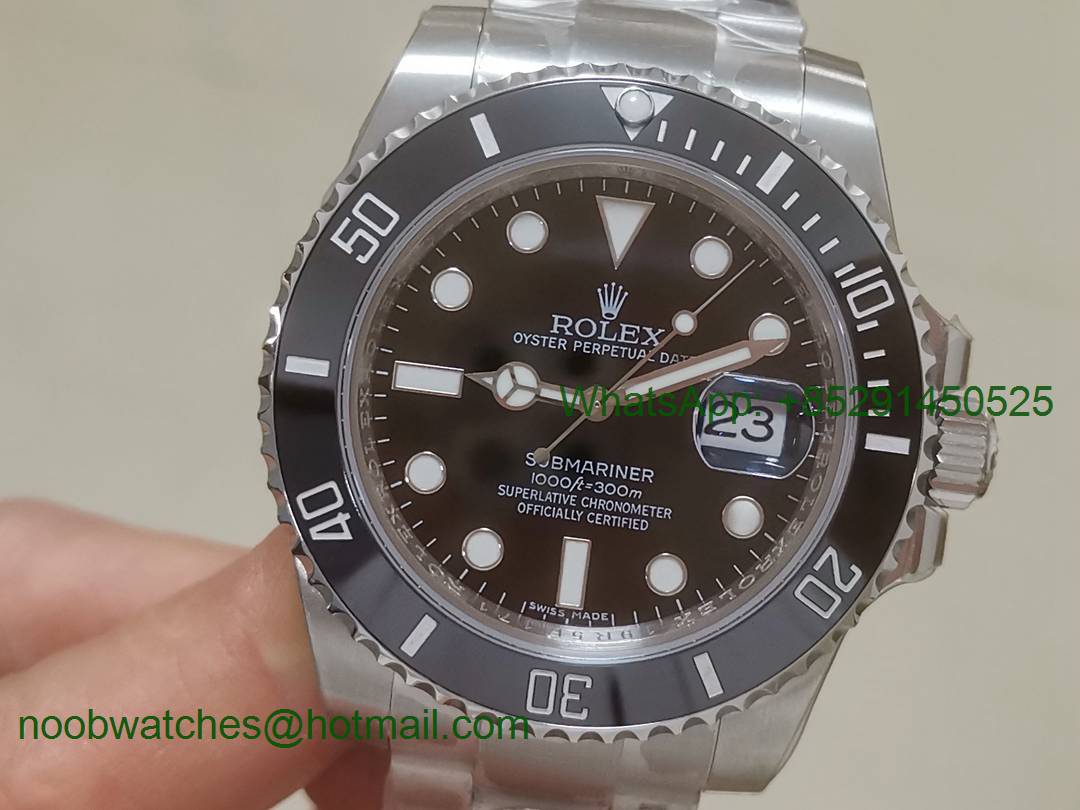 Replica Rolex Submariner 116610 LN Black Ceramic ARF 1:1 Best Edition 904L A2824 V3