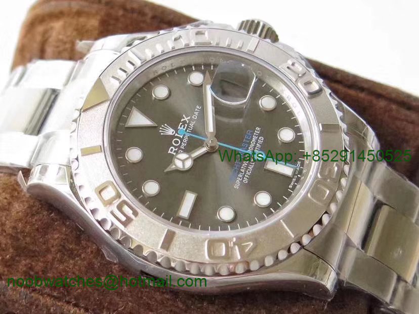 Replica Rolex Yacht-Master 116622 VRF 1:1 Best Edition 2016 Baselworld Gray Dial on SS Bracelet A2836