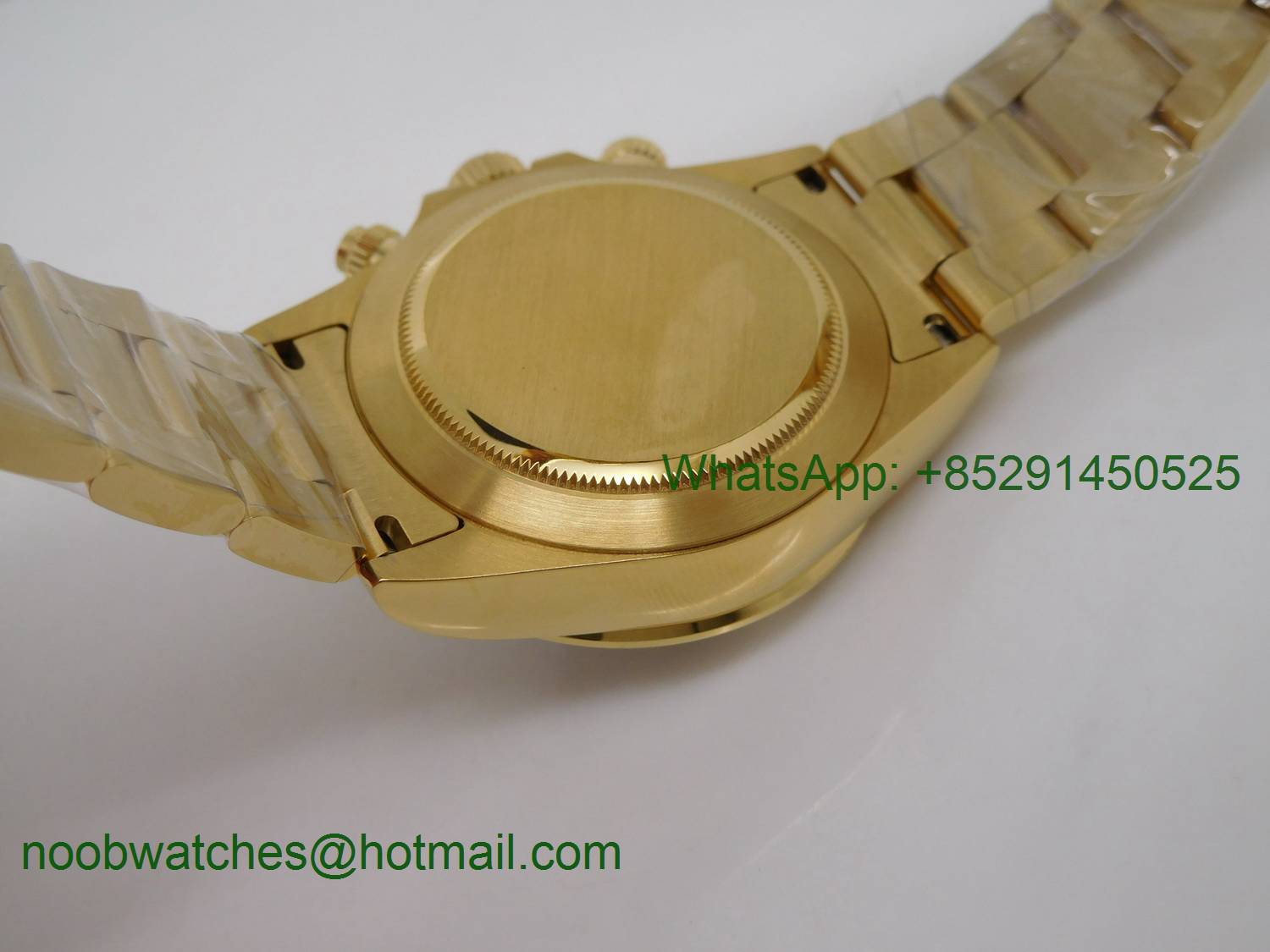 Replica Rolex Daytona ALL Yellow Gold BP Factory 1:1 Version A7750 on Bracelet