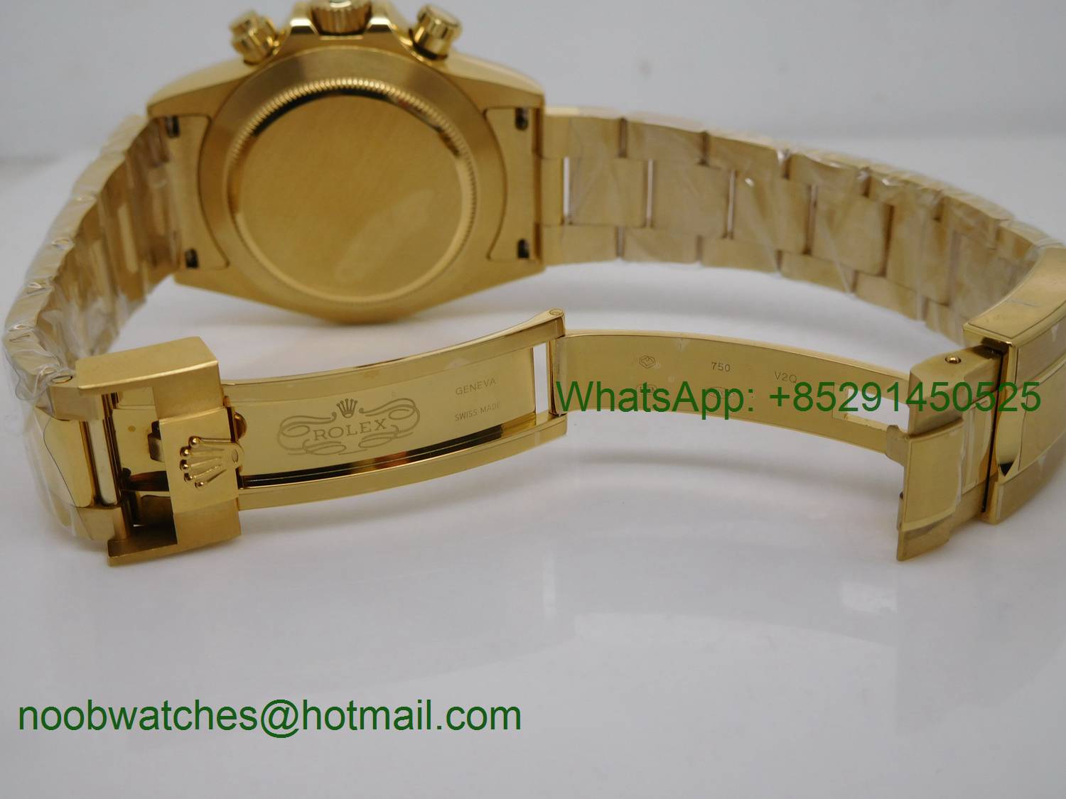 Replica Rolex Daytona ALL Yellow Gold White Dial BP Factory 1:1 Version A7750 on Bracelet