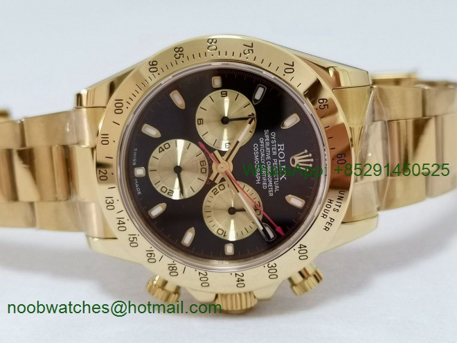 Replica Rolex Daytona ALL Yellow Gold Paul Newman Dial BP Factory 1:1 Version A7750