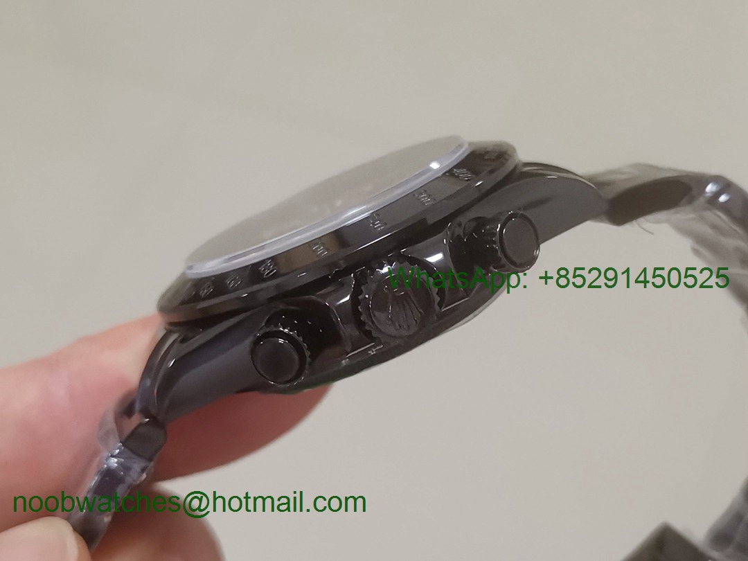 Replica Rolex Daytona Black PVD Black Dial BP Factory 1:1 Best Version A7750