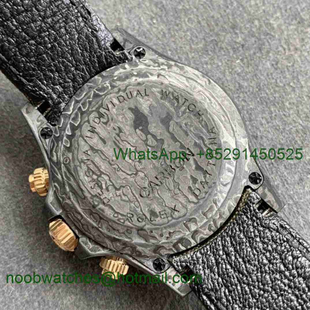 Replica Rolex Daytona WWF Best CRONUSART Carbon Case Camo Dial Green Nylon Strap A7750