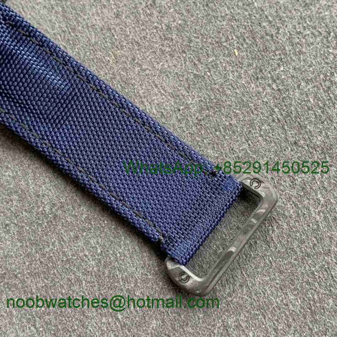 Replica Rolex Daytona WWF Best CRONUSART Carbon Case Blue Dial on Nylon Strap A7750