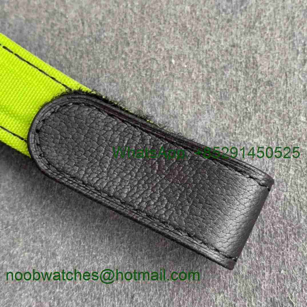 Replica Rolex Daytona WWF Best CRONUSART Carbon Case Green Dial Green Nylon Strap A7750