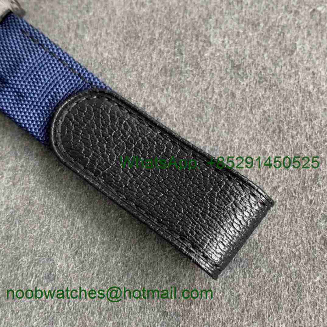 Replica Rolex Daytona WWF Best CRONUSART Carbon Case White Black Dial Blue Nylon Strap A7750