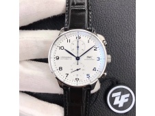 Replica IWC Portuguese Chronograph Edition 150 Years IW371602 ZF 1:1 Best Edition White Dial A7750 (Slim Movement)