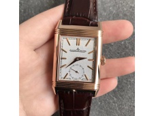 Replica Jaeger Lecoultre JLC Reverso Tribute Two Face Rose GOLD MGF 1:1 Best Edition Gray Dial Circle Sub Dial MG854A/2